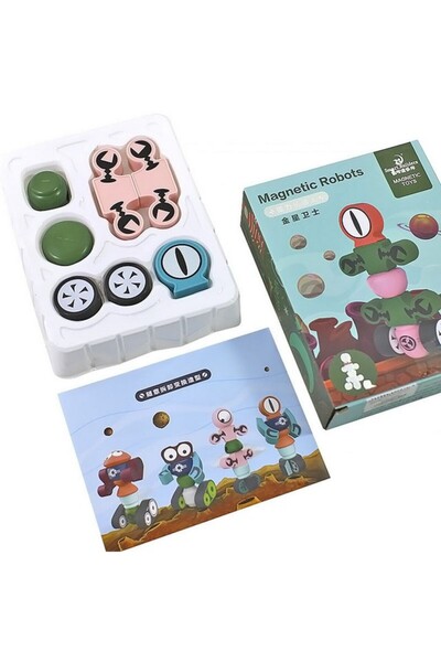 XiXiRan Jucarie bloc de constructie magnetic robot multicolor venus guard,