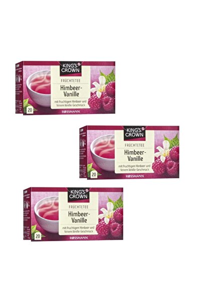 Kings&Crowns شاي فواكه كينغز كراون بالتوت والفانيليا 60 جرام × 3
