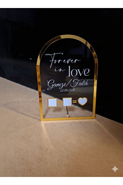 Tasarım Nişan Söz parmak izi detaylı İsimlik