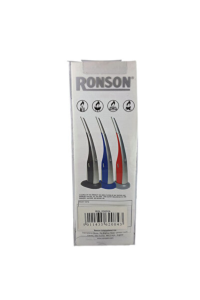 Ronson Gas stove lighter with piezoelectric ignition system, assorted colors, refillable with gas