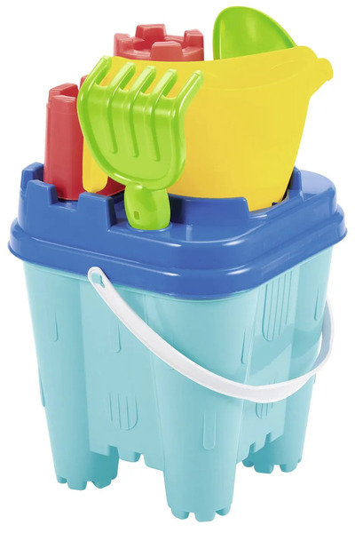 ECOİFFİER Găleată de nisip Castel cu accesorii 18,5 cm