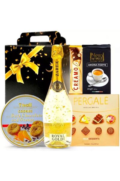 CADOURI RAFINATE Coș cadou de Crăciun Royal Gold Selection