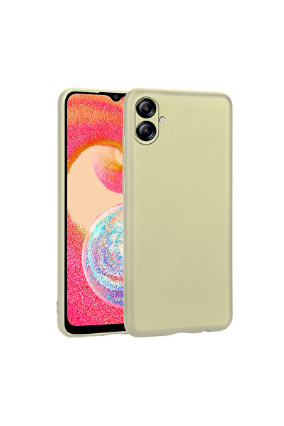 zore غطاء حماية سيليكون من طراز ATA Premier لهاتف Galaxy A04E - ذهبي