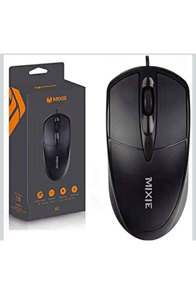 Zen Store Mixie X2 Wired USB Optical Mouse – 3-Button Right-Hand LED, Black