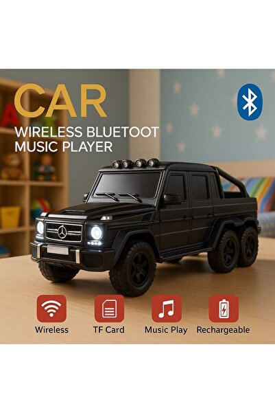 Universal WSTER WS-G63 Retro Tasarım Müzik Araba Bluetooth Hoparlör – Şarjlı ...