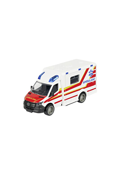 Majorette METAL AMBULANCE MERCEDES BENZ SPRINTER SCALE 1 TO 43
