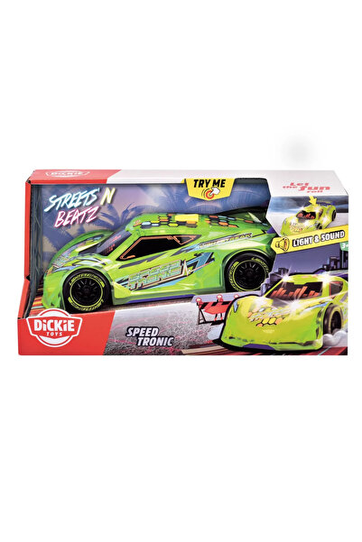 Dickie Играчка Speed ​​Tronic кола 20 см зелена със светлини и звуци