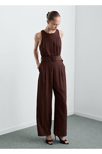 MANGO Woman Kemerli liyosel tulum