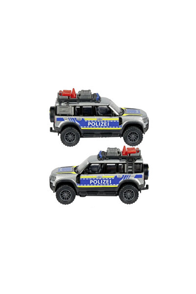 Majorette Metal Police Car Land Rover Defender Scale 1:43