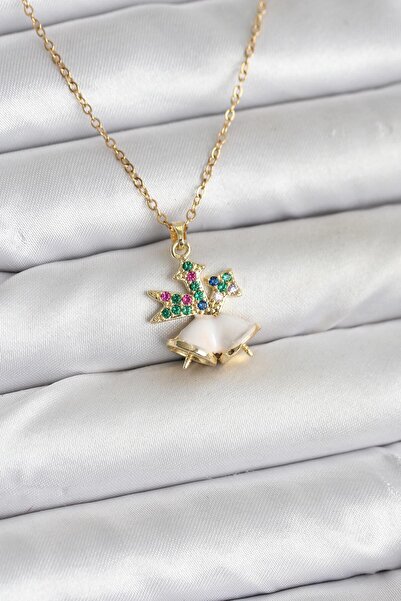 newar سلسلة فولاذية 316L ذهبية اللون على شكل جرس عيد الميلاد، قلادة نسائية حد...