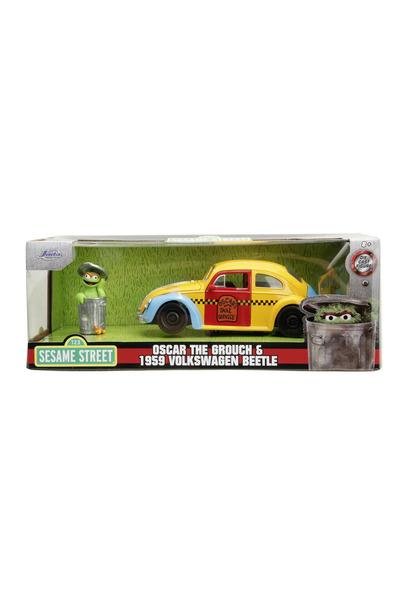 Jada Toys Jada Sesame Street 1959 VW Beetle Die-Cast Car 1:24