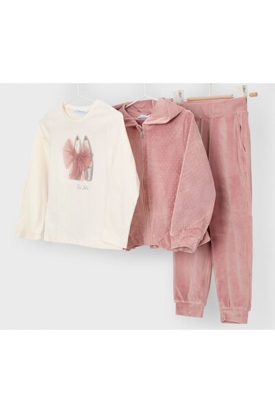 MAYORAL 3-κομμάτι βελούδινη φόρμα για κορίτσια 4892-62