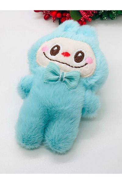 İnDerin Labubu Cute Hair Clip Plush Labubu Solid Elastic Clip - Brățară 10 cm