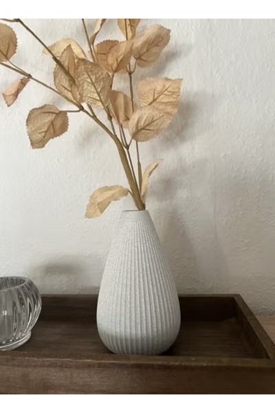 3D Brothers مزهرية بلاستيكية أنيقة مزخرفة للمساحات الحديثة