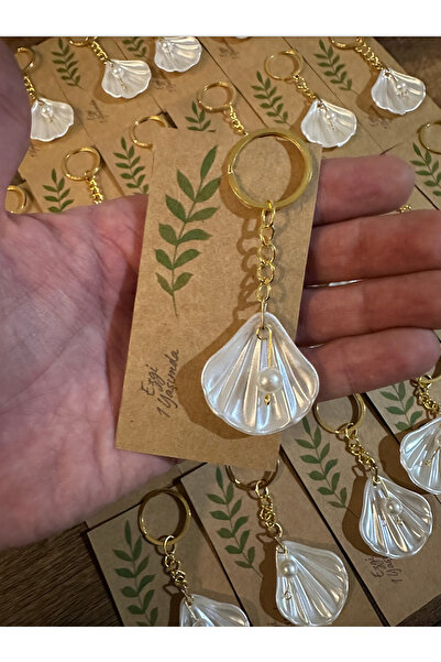 Poros Store İstiridye anahtarlık 10 Adet Hediyelik