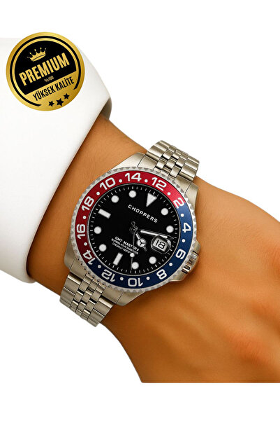 arpat time saat aksesuar Premium, Dial with Scale, Rotating Bezel, Steel Men's Watch