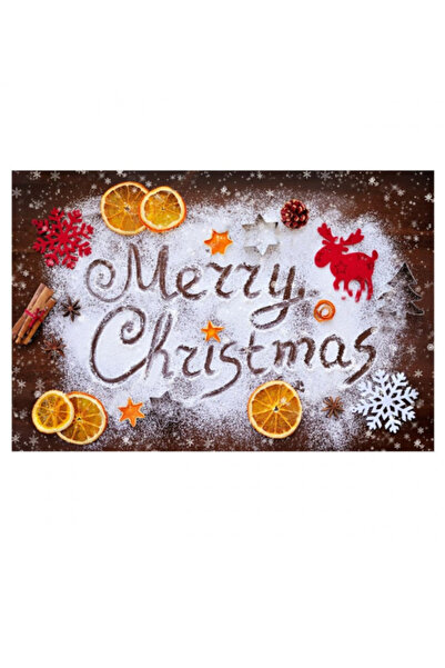 Blusmart Χαρούμενα Χριστούγεννα Τραπεζομάντιλο με τύπωμα, βαμβάκι, 180 x 140 cm