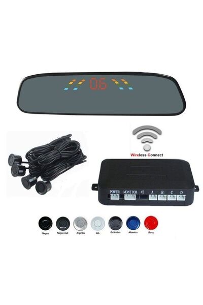 Aftermarket Senzori de parcare cu afișaj wireless în oglindă S306W
