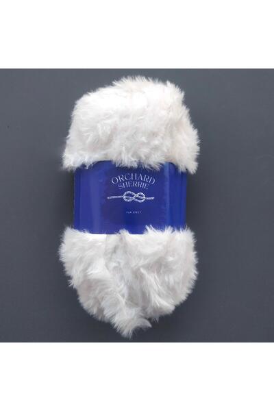 ORCHARD Sherrie Tavşan Tüyü Dokulu Kürk Görünümlü Örgü İpliği 36