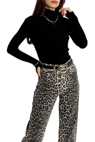 Yaşar özer giyim Half Fisherman Knitwear Finger-Through Sweater