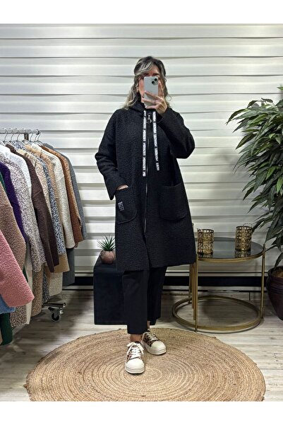 Butik Tuğbam Hooded Plush (Teddy) Coat