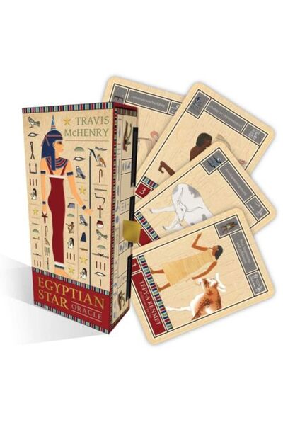 ROCKPOOL PUBLISHING Egyptian Star Oracle (42 Gilded Cards, 144-Page Guidebook & Eye of Horus Charm) — Travis McHenry