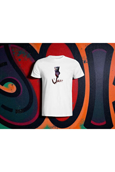 niceworkbynicehands تي شيرت مطبوع باللون الأبيض بتصميم جوكر خاص