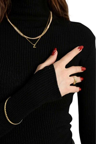 Yaşar özer giyim Half Fisherman Knitwear Finger-Through Sweater