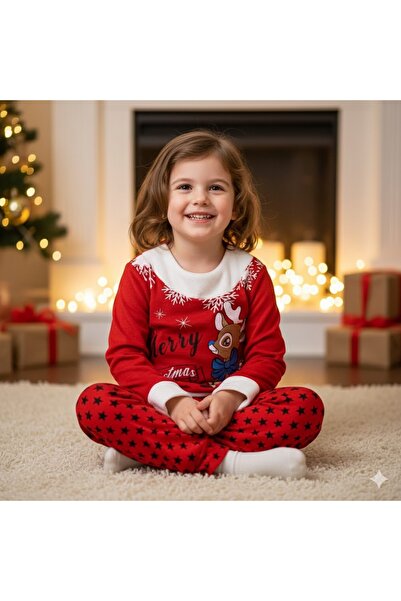 KAMİKAM Girl and Boy Children Christmas Suit Santa Claus Christmas Mom Costume Christmas Outfit Christmas New Year Gift