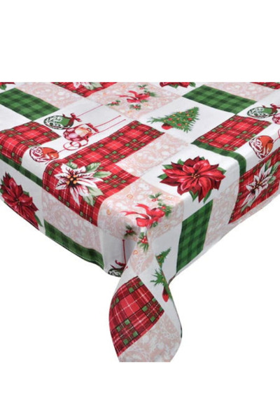Blusmart Τραπεζομάντιλο, με σχέδιο Άγιος Βασίλης και χριστουγεννιάτικο δέντρο...