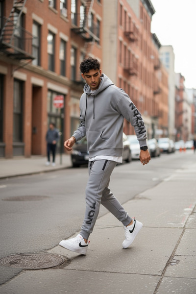 dehaine Men's tracksuit, sweatshirt + pants, Padded, RM57