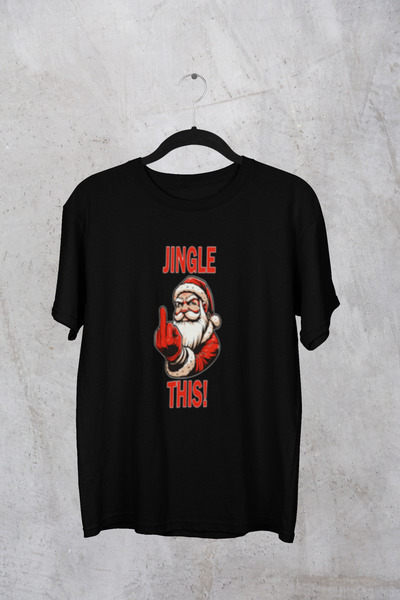 MG Jingle This Printed Cotton T-Shirt with Circular Necklace Ov Oversized Ali...