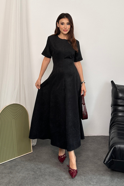 VELURE BY Y ZELAL Kadin Süet Elbi̇se