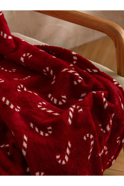 LC Waikiki Lcw Home Red Christmas Themed Tv Blanket 100X150 cm