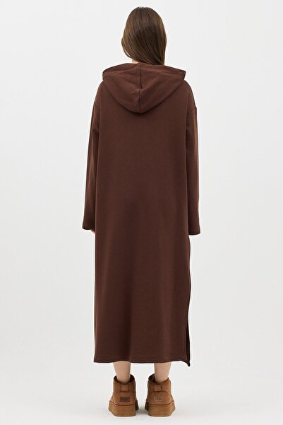 QANU Zippered Sweatshirt Brown