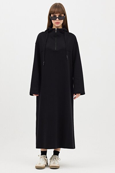 QANU Zippered Sweatshirt Black