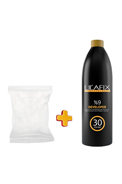 Lilafix 2'li Paket Set Beyaz Oryal 500 gr - Oksidan 1000 ml 30 Volum