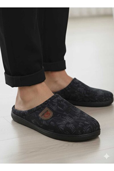 GEZER Merdane Men's Pvc Winter Gondola Winter House Slippers