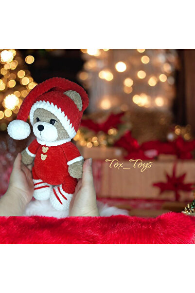 Toystox Amigurumi oyuncak sevimli ayıcık ve uyku arkadaşı