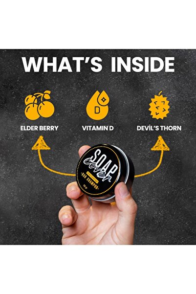 NO BRAND SOAP COVER Gray Hair Coverage Hair Darkening Compressed Bar (1)