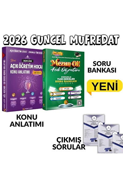 Liyakat Yayınları 2026-YENİ MÜFREDAT-AÇIKÖĞRETİM LİSESİ TÜM ZORUNLU DERSLER K...