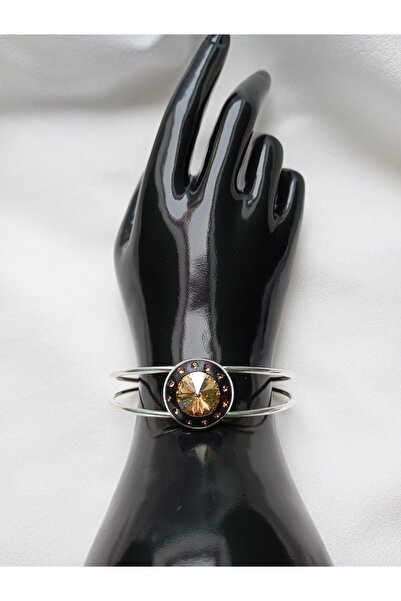 OEM Adjustable bracelet with Swarovski crystal 12mm Golden Sun