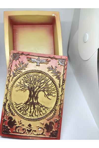 Meya design Tree of Life Engraved Decorative Box