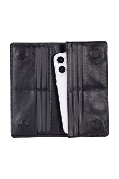 AbbasShop Aura Genuine Leather, Handmade, Phone Compartment, Women's Wallet, ...
