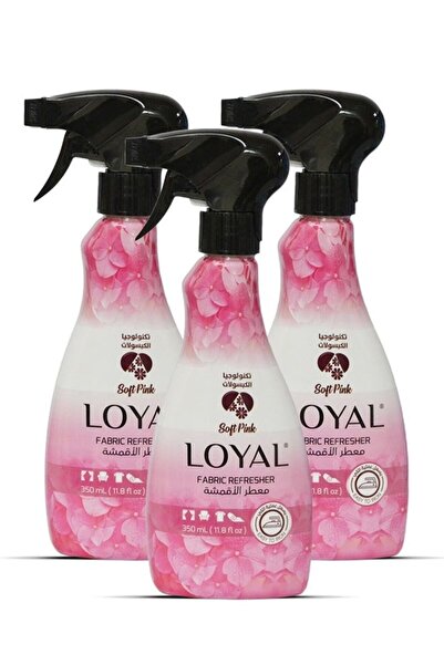 Loyal معطر أقمشة ناعم وردي 3x350 مل