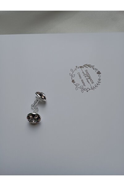 OEM Cercei handmade cu Swarovski Crystal Clear 8mm