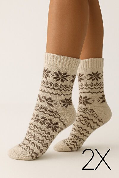 Hakan Collezione 2 Thick Towel Patterned Socks