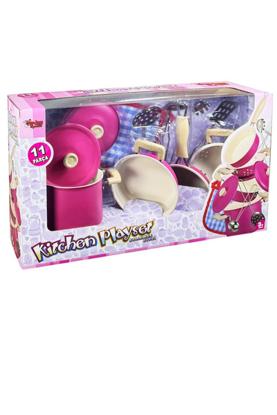 HOBBY HOUSE Toy Educational 11 Piece Colorful Enamel Pot and Pan Set