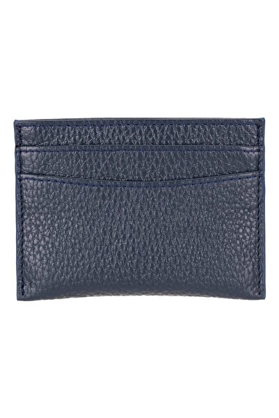 AbbasShop حامل بطاقات جلدي من Luxeyuard، 5 حجرات للبطاقات، أزرق داكن مزخرف