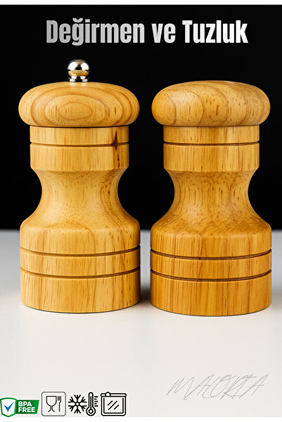 Maloria Bambu Değirmen ve Tuzluk Seti | 2 Parça